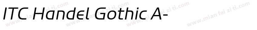 ITC Handel Gothic A字体转换